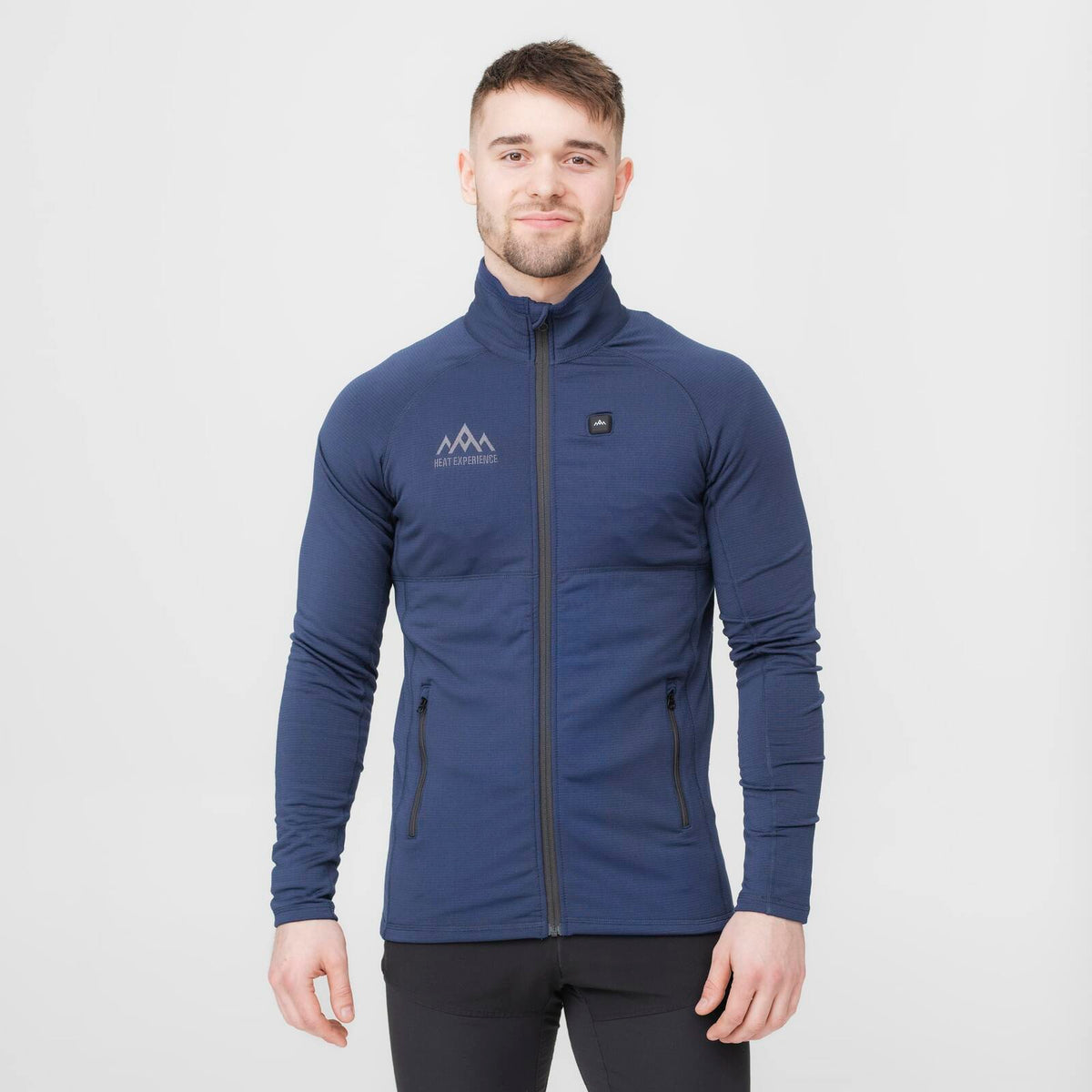 Grid Fleece Mens-Model (2)